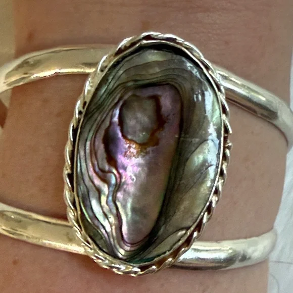 925 Silver Bracelet with Abalone Shell